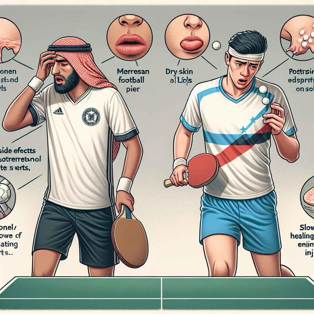 Side effects of isotretinoin in the sports context