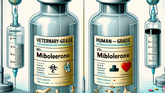 Veterinary vs human grade mibolerone
