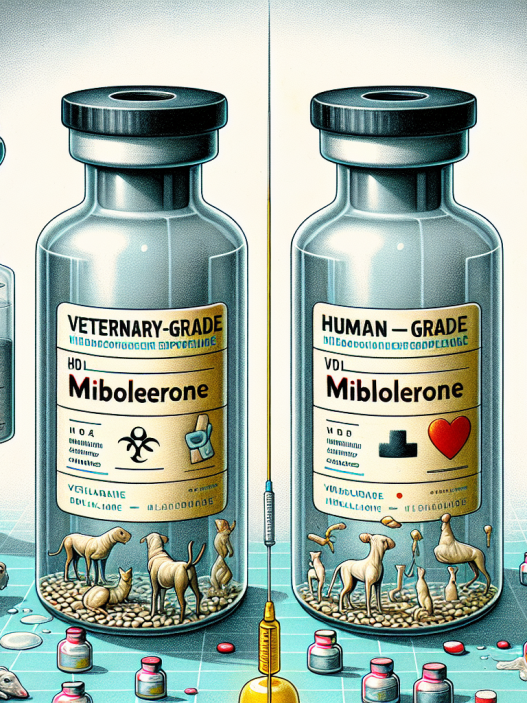 Veterinary vs human grade mibolerone