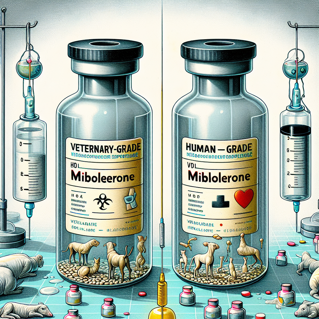 Veterinary vs human grade mibolerone