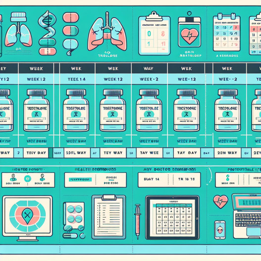 Sample cycle plan for trestolone acetato: 12 weeks