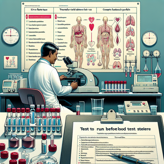 Blood tests to run before using trestolone enantato