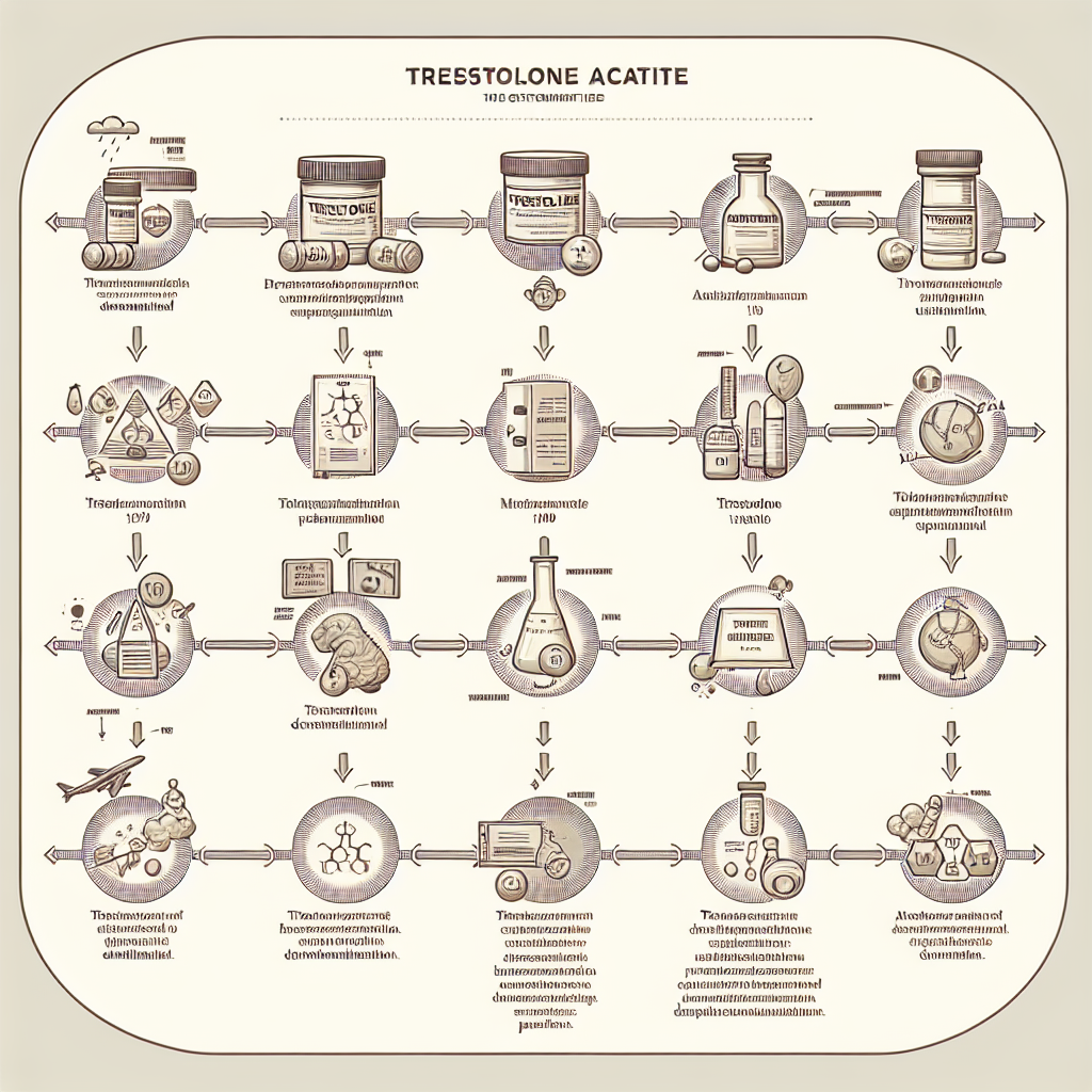 Discontinued uses of trestolone acetato over time